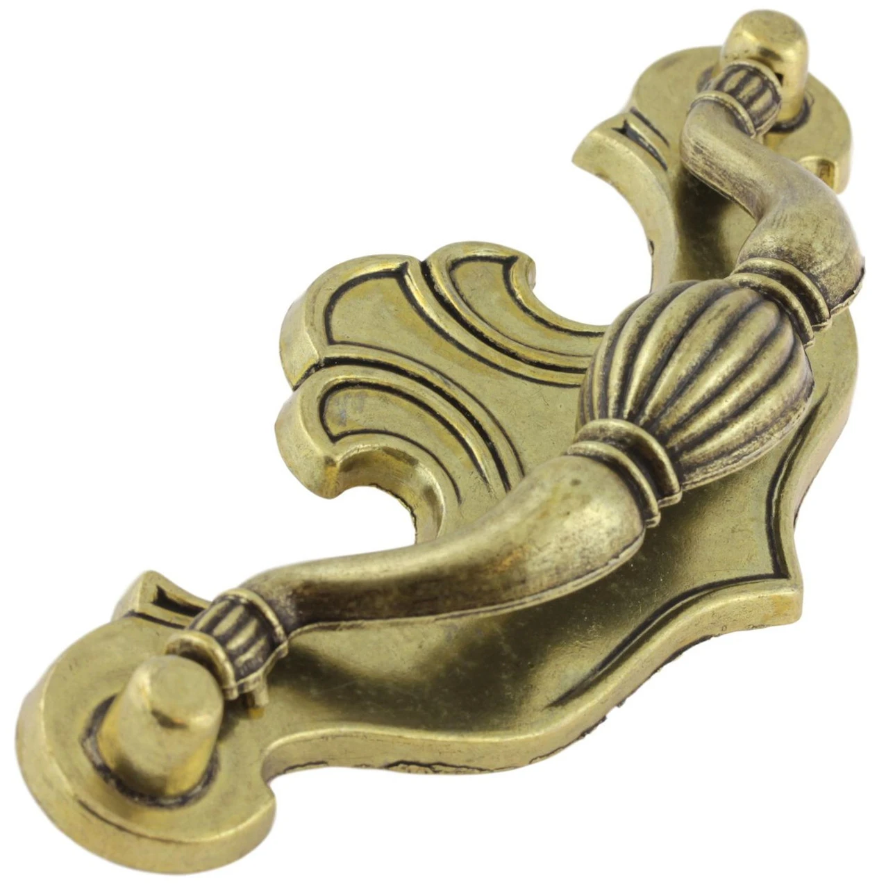 4-1/4" Chippendale Bail Pull Antique English 2 4-1/4" Chippendale Bail Pull Antique English - Image 2