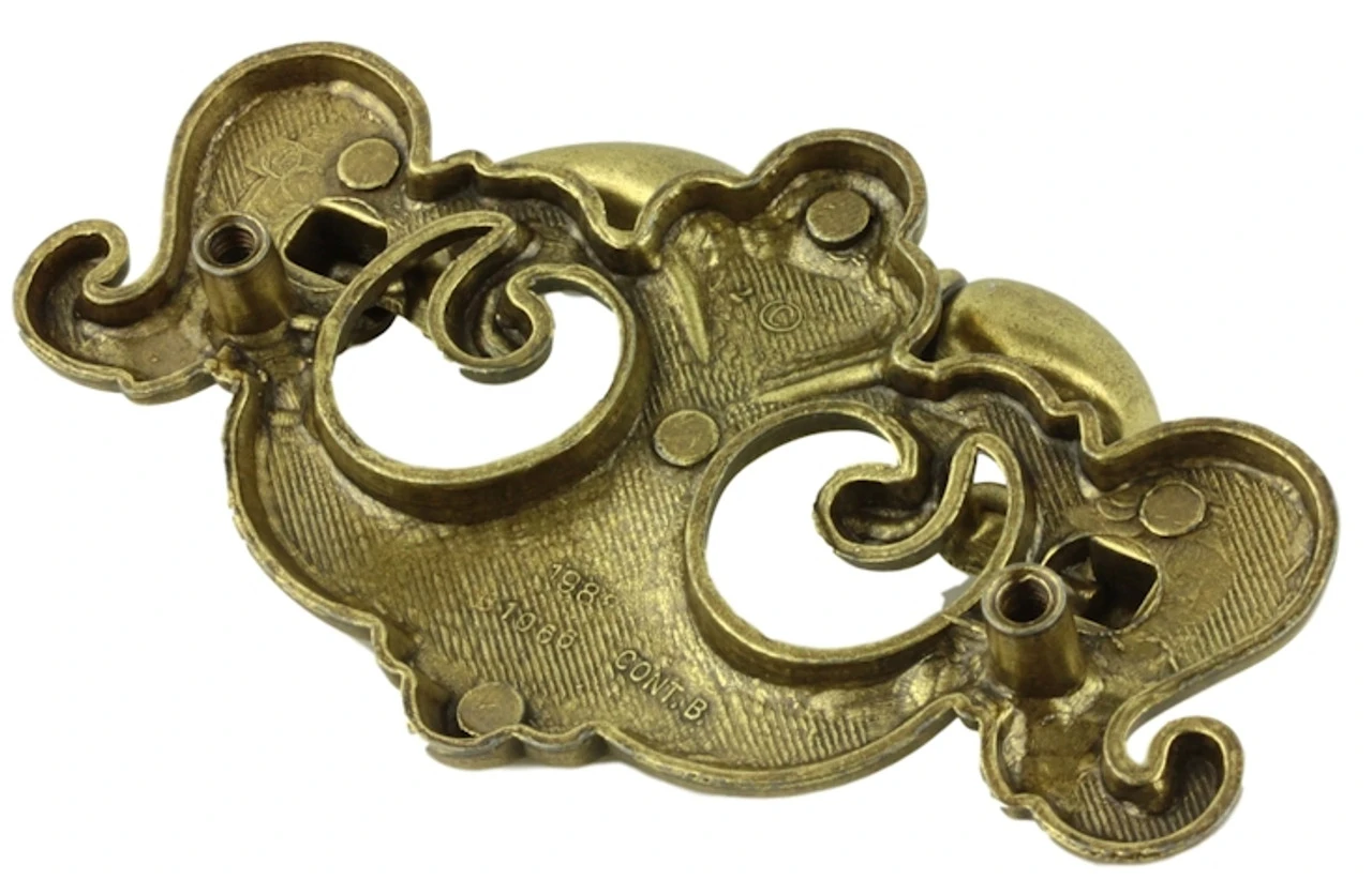 (As-Is) 3" Chippendale Bail Pull Satin Brass 2 (As-Is) 3" Chippendale Bail Pull Satin Brass - Image 2