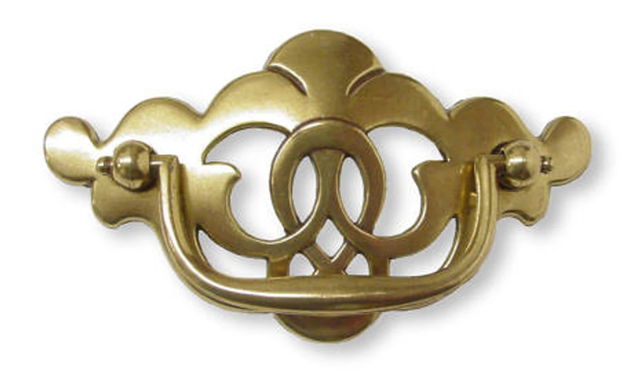 (As-Is) 3" Traditional Chippendale Bail Pull Satin Brass 1 (As-Is) 3" Traditional Chippendale Bail Pull Satin Brass