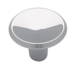 1" Mid-Century Modern Concave Knob Chrome