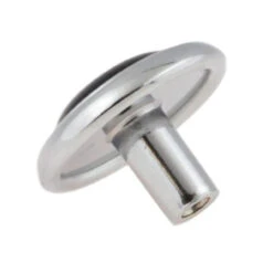 D'Lawless Hardware Shop -D'Lawless Hardware Shop chrome knob w black ceramic center 1 1 4 k34 p162 2chmbk 22 07475.1643132929