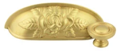 1-1/4" Classic Center Peak Two Rings Knob Satin Brass -D'Lawless Hardware Shop classic center peak two rings soft satin brass 1 1 4 cabinet knob dl p2694sb 5 61066.1644350072
