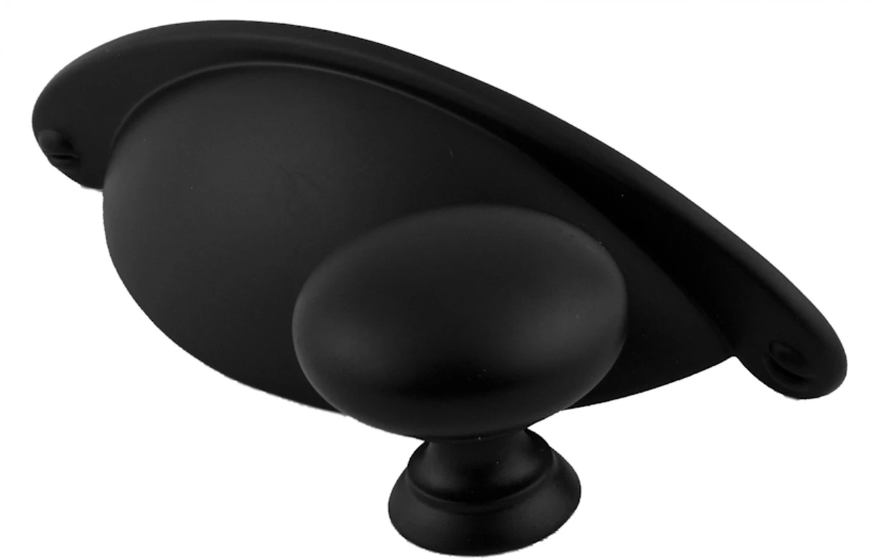 1-1/4" Country Store Knob Flat Black 2 1-1/4" Country Store Knob Flat Black - Image 2