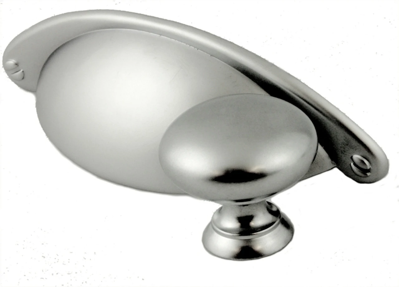 1-1/4" Classic Country Store Knob Matte Chrome 2 1-1/4" Classic Country Store Knob Matte Chrome - Image 2