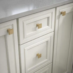 Liberty 1-1/8" Classic Square Knob Champagne Bronze -D'Lawless Hardware Shop classic square champagne bronze bar cabinet knob 1 85502.1660334255