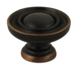1-1/4" Classic Raised Center Ring Knob Venetian Bronze