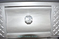 1-3/8" Octagon Cut Glass Knob Clear With Chrome -D'Lawless Hardware Shop clear cut glass knob 4 32817.1657730632
