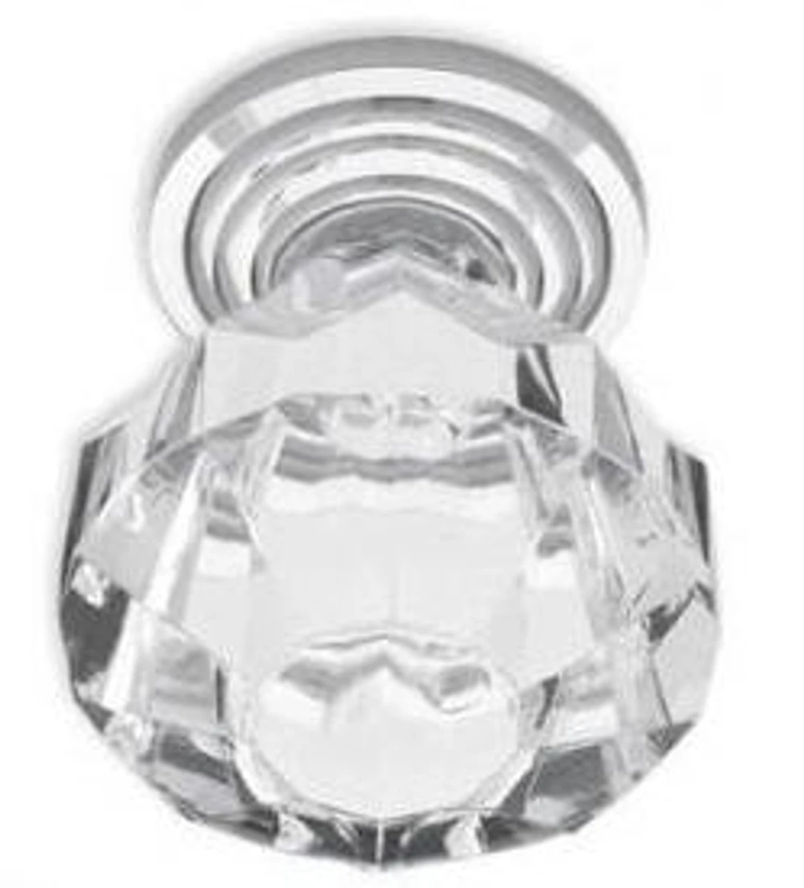 1-1/4" Diamond Cut Acrylic Knob Clear And Chrome 7 1-1/4" Diamond Cut Acrylic Knob Clear And Chrome - Image 7