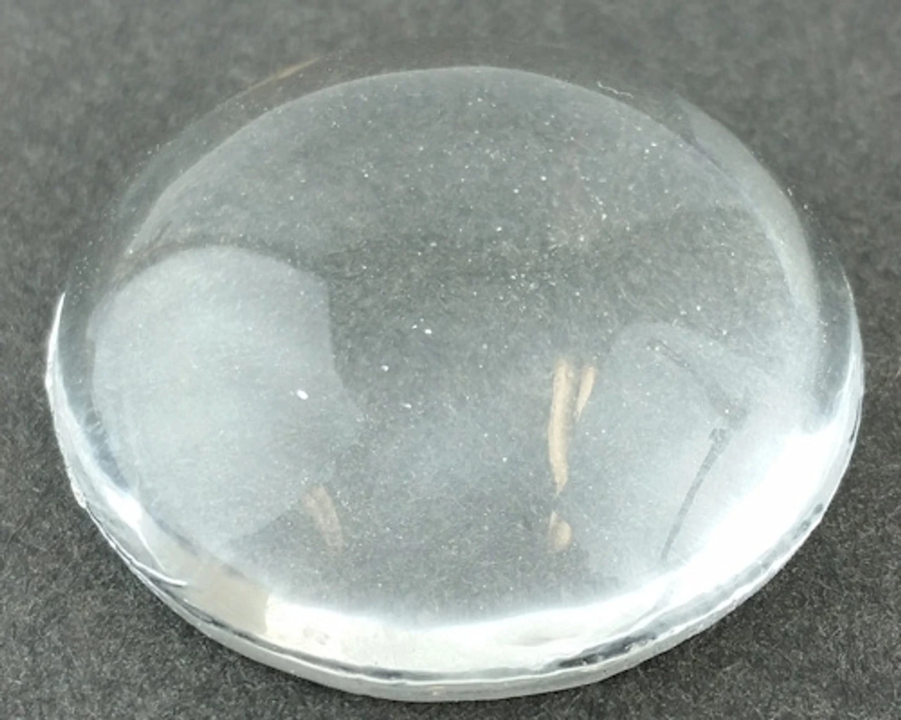 Clear Glass Cabochon - Uniformly Sized 29.6 Mm Diameter P3686-34-CLGS 1 Clear Glass Cabochon - Uniformly Sized 29.6 Mm Diameter P3686-34-CLGS