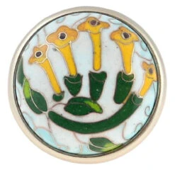 Liberty 1-5/8" Cloisonne Honeysuckle Knob With Brushed Satin Pewter