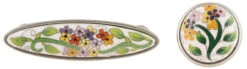 Liberty 3" Cloisonne Lantana Pull Brushed Satin Pewter -D'Lawless Hardware Shop cloisonne lantana pull 3 centers lq pbf676y wf c 25 12056.1646846518