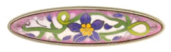 Liberty 3" Cloisonne Wisteria Pull Brushed Satin Pewter