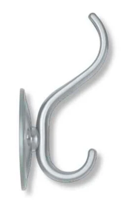 Liberty Coat Hook - Aluminum Hat And Coat Hook 3" Two Prong L-B42307-AL-C
