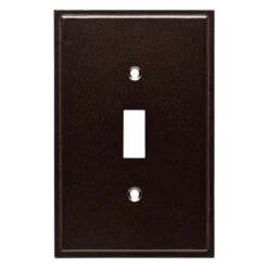 Liberty Single Switch Wall Plate - Cocoa Bronze