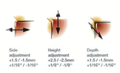 Liberty 1-1/8" To 1-1/4" Overlay Hinge - 6 Way Adjustable LQ-H70247-NP-A -D'Lawless Hardware Shop compact hinge 1 1 8 to 1 1 4 overlay 6 way adjustable lq h70247 np a 4 67311.1659457500
