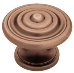 Liberty 1-3/8" Contempo Concentric Knob Red Antique Copper Low Sheen