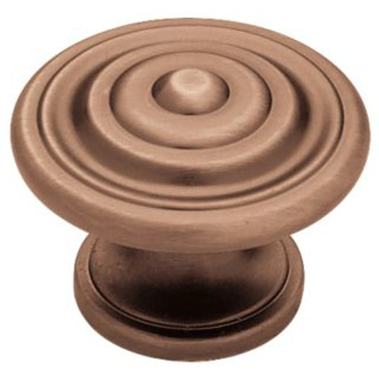 Liberty 1-3/8" Contempo Concentric Knob Red Antique Copper Low Sheen 1 Liberty 1-3/8" Contempo Concentric Knob Red Antique Copper Low Sheen