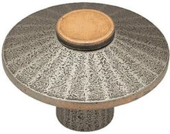 Liberty 1-1/2" Two-Tone Copper Top Knob Pewter With Copper