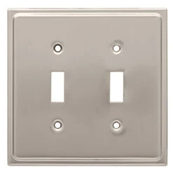 Liberty Country Fair Double Switch Plate - Satin Nickel (126365)