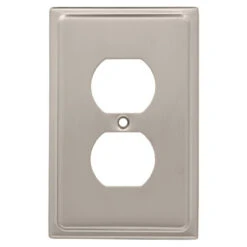 Liberty Country Fair Duplex Outlet Wall Plate - Satin Nickel (126362)