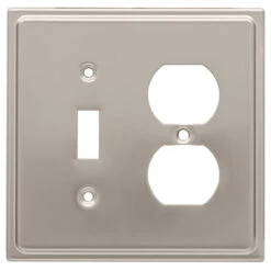 Liberty Country Fair Single Switch/Duplex Wall Plate - Satin Nickel (126480)