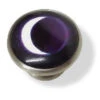 Liberty 1-5/8" Crescent Moon Ceramic Knob With Satin Nickel Base