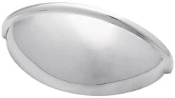 Liberty 2-1/2" Curved Euro Design Cup Pull Chrome