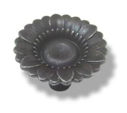 Liberty 1-3/8" Daisy Flower Knob Dark Pewter