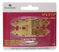 Liberty Decorative Hinge - Solid Brass 2-11/16" X 5/8" LQ-7XC