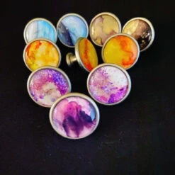 (As-Is) Knob Base For Glass Cabochon - 29.75mm Inside Satin Nickel DL-P3686-1BASE-SN -D'Lawless Hardware Shop designer cabinet knobs 1 38615.1660590492