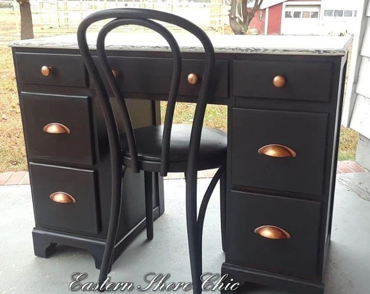 2-1/2" Country Store Cup Pull Antique Copper 4 2-1/2" Country Store Cup Pull Antique Copper - Image 4