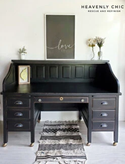 2-1/2" Baroque Scroll Work Cup Pull Venetian Bronze -D'Lawless Hardware Shop desk makeover with cup pulls 9 64568.1646937996