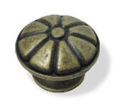 Liberty 1-1/2" Spoked Knob Distressed Antique Brass