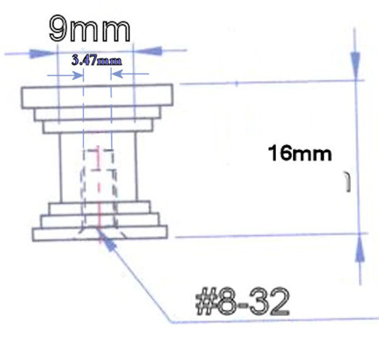 DIY Knob Or Pull Making Base - Chrome - 16x16mm 5 DIY Knob Or Pull Making Base - Chrome - 16x16mm - Image 5