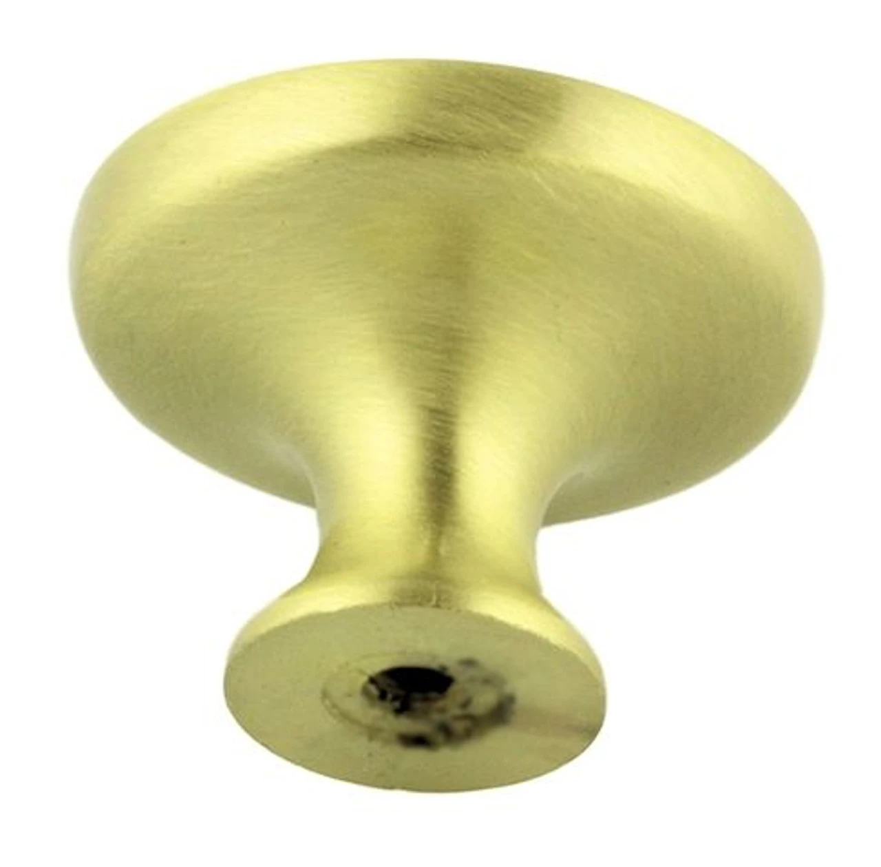 (As-Is) Knob Base For Glass Cabochon - 29.75mm Inside Satin Brass P3686-1BASE-SB 2 (As-Is) Knob Base For Glass Cabochon - 29.75mm Inside Satin Brass P3686-1BASE-SB - Image 2