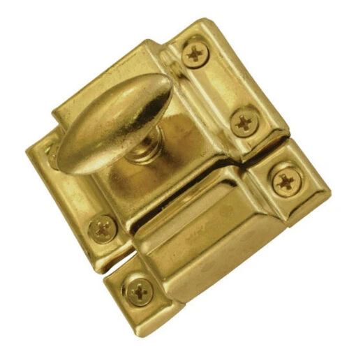 Door Catch 2-3/16" (Twist) Brass Plated With Screws C21-C43005BP -D'Lawless Hardware Shop door catch 2 3 16 twist brass plated with screws c21 c43005bp 2 42010.1661362804