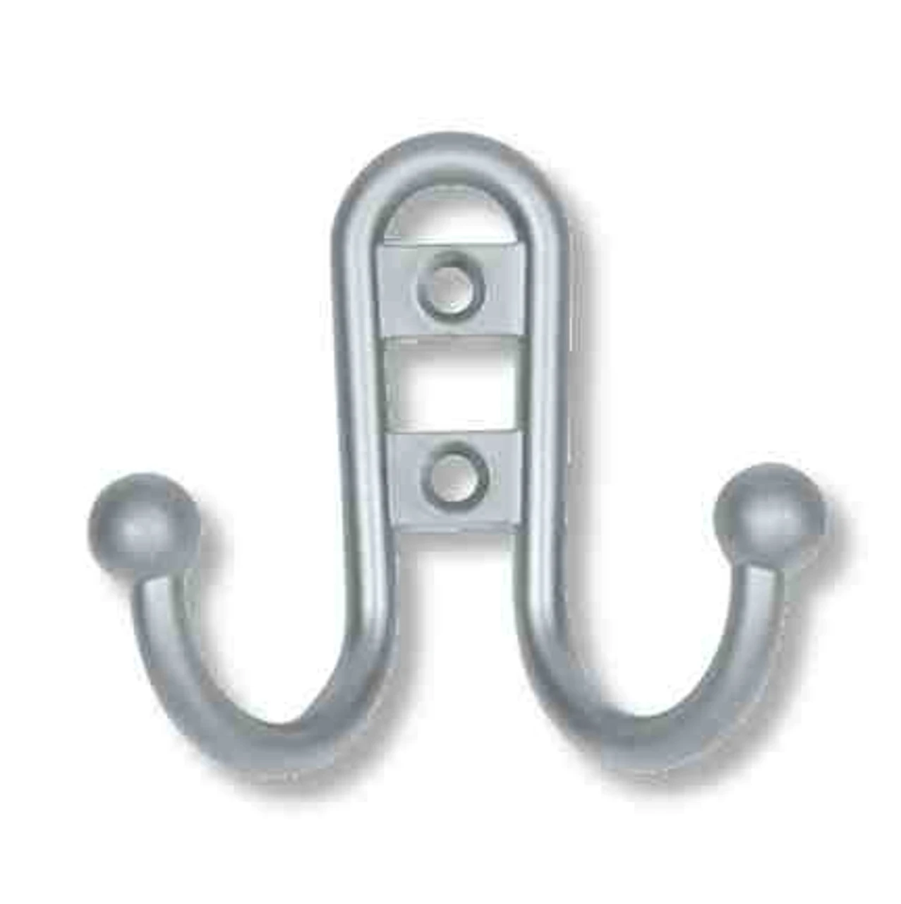 Liberty Double Robe Hook With Ball Ends Aluminum Finish LQ-B46115-AL-C 1 Liberty Double Robe Hook With Ball Ends Aluminum Finish LQ-B46115-AL-C
