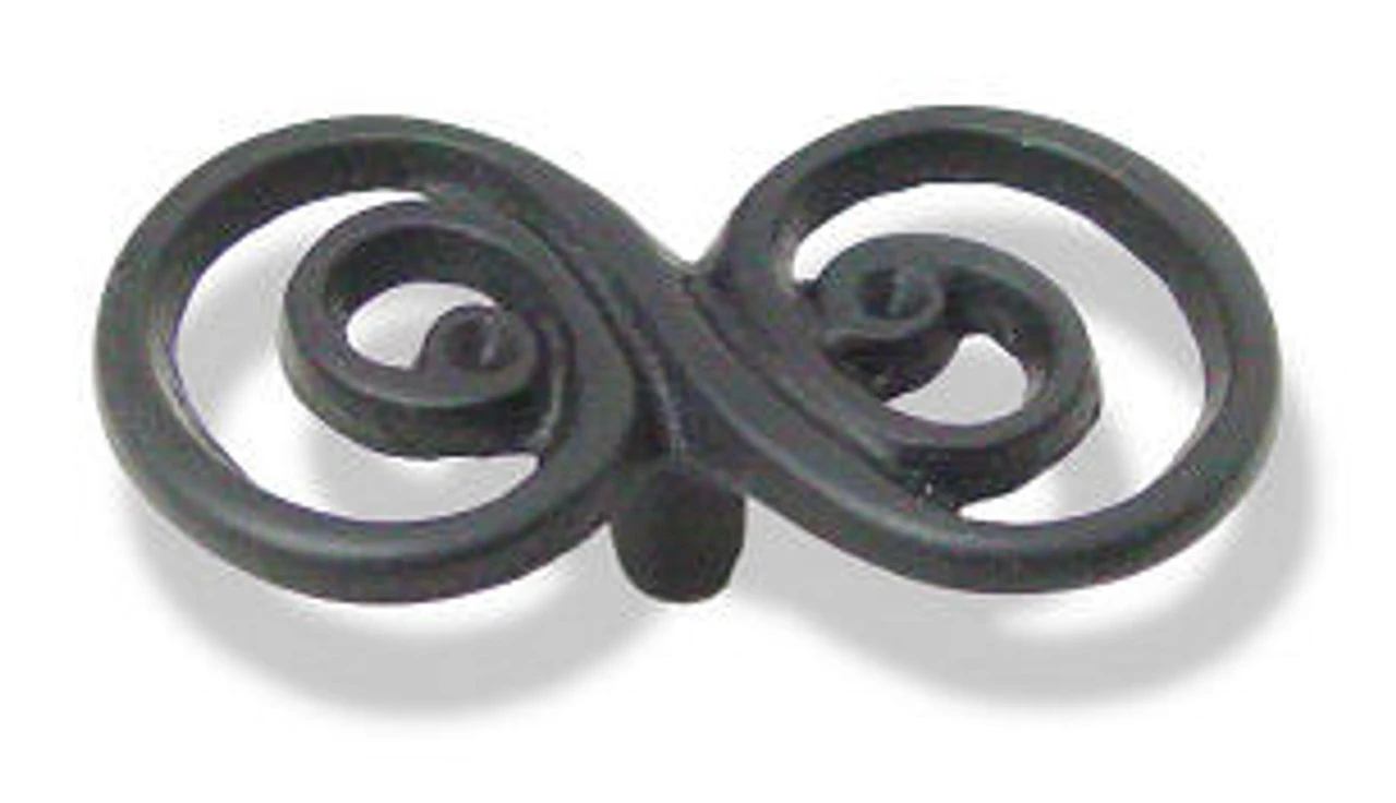 Liberty 2-1/2" Double Swirl Design Knob Black 1 Liberty 2-1/2" Double Swirl Design Knob Black