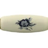 Liberty 3" Blue & White Floral Ceramic Center Pull Polished Brass