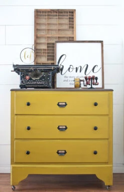 1-1/4" Country Store Knob Flat Black 33 1-1/4" Country Store Knob Flat Black -D'Lawless Hardware Shop dresser makeover with black knobs 1 45161.1649080590