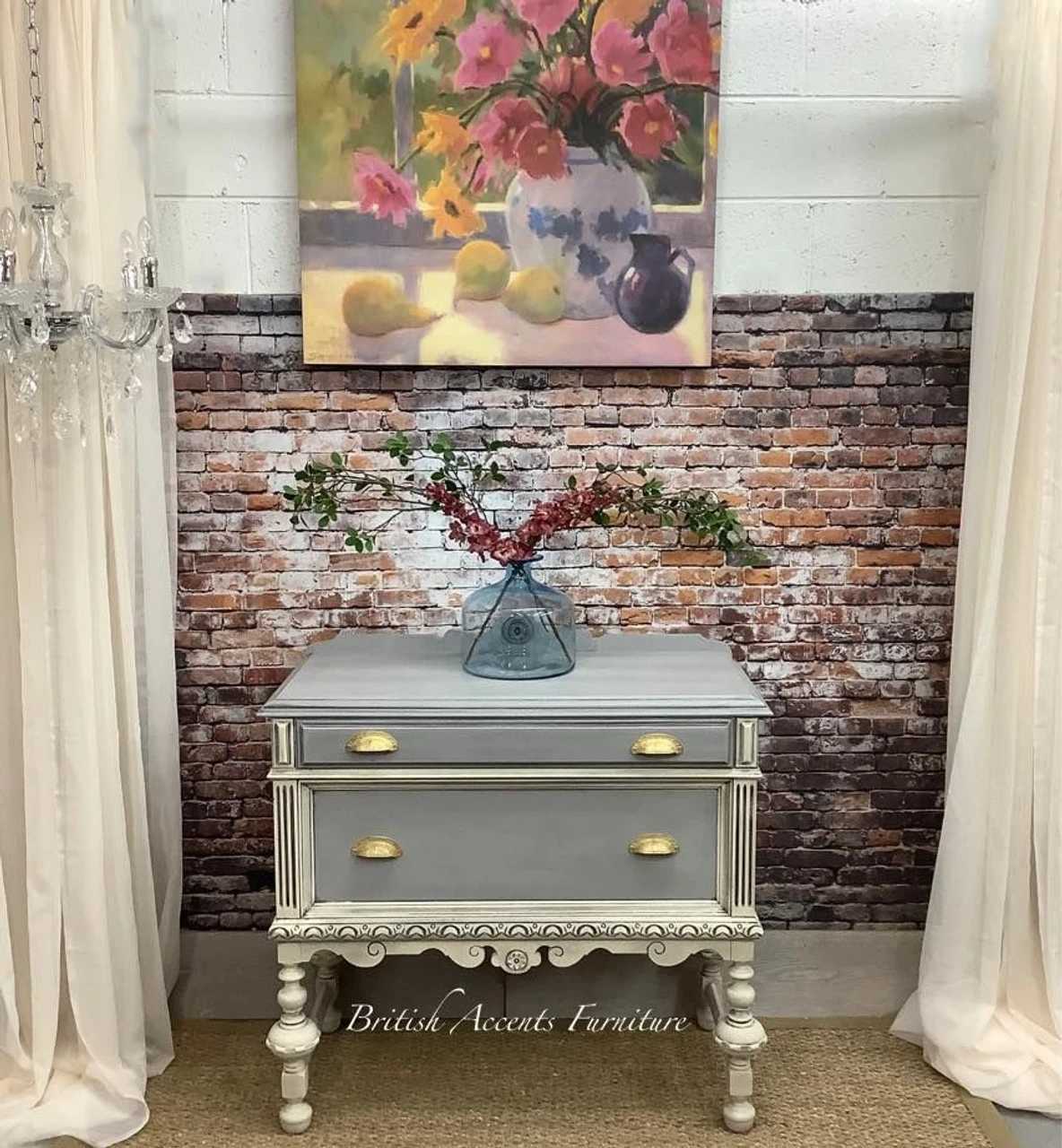 2-1/2" Baroque Scroll Work Cup Pull Satin Brass 12 2-1/2" Baroque Scroll Work Cup Pull Satin Brass - Image 12