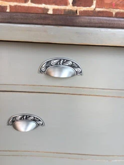 Liberty 3" Paisley Cup Pull Brushed Satin Pewter -D'Lawless Hardware Shop dresser with cup pulls 3 99492.1646761869