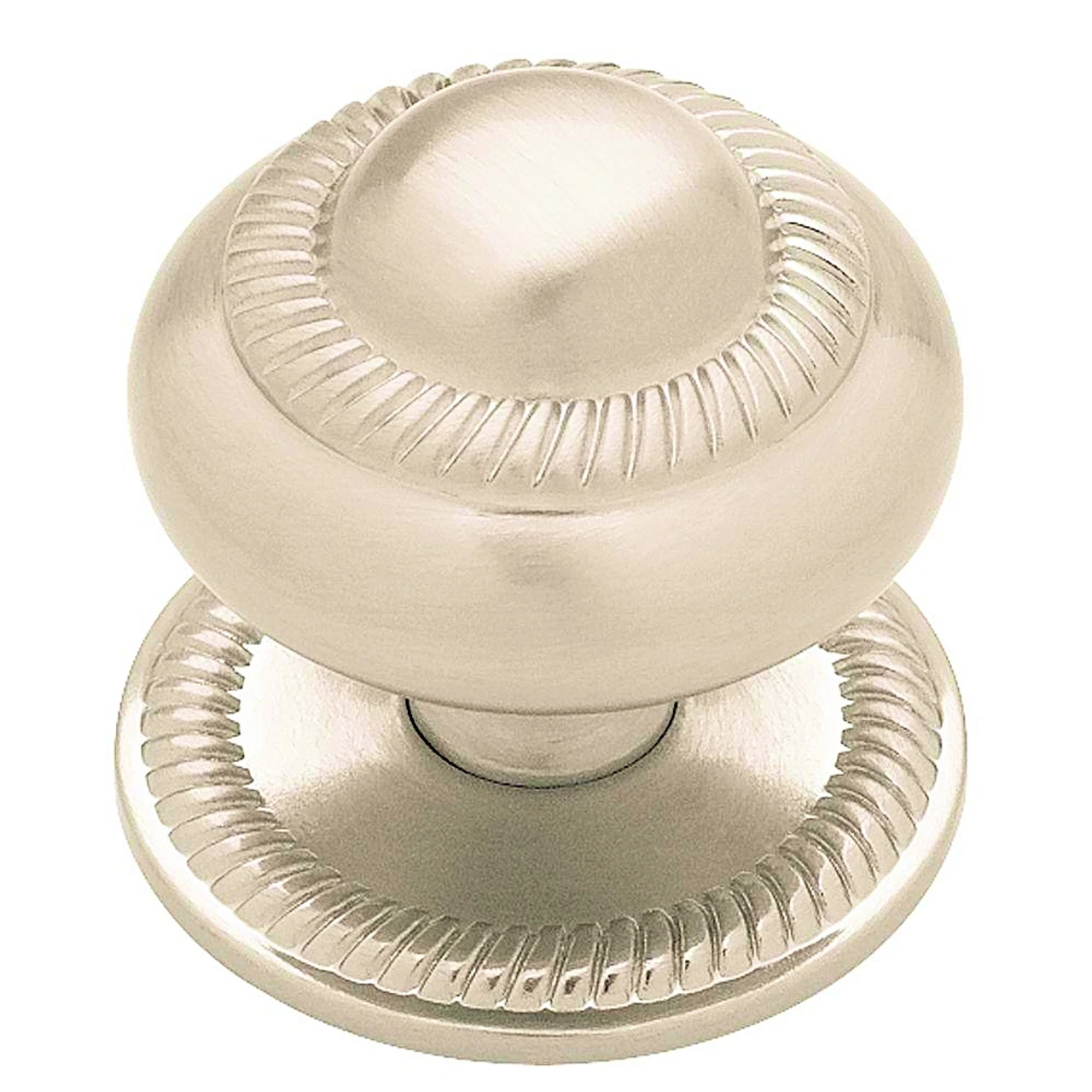 Liberty 1-3/8" Empire Knob With Backplate Brushed Satin Silver 1 Liberty 1-3/8" Empire Knob With Backplate Brushed Satin Silver