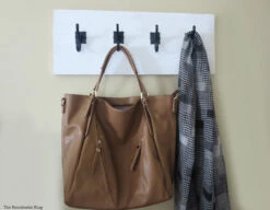 Brainerd Double Scroll Hook, Tumbled Dark Gunmetal LQ-111444 -D'Lawless Hardware Shop entryway hooks 1 51469.1660077177