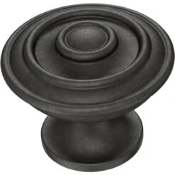 Liberty (10 Pack) 1-1/4" Builder Fashion Hayes Knob Soft Iron