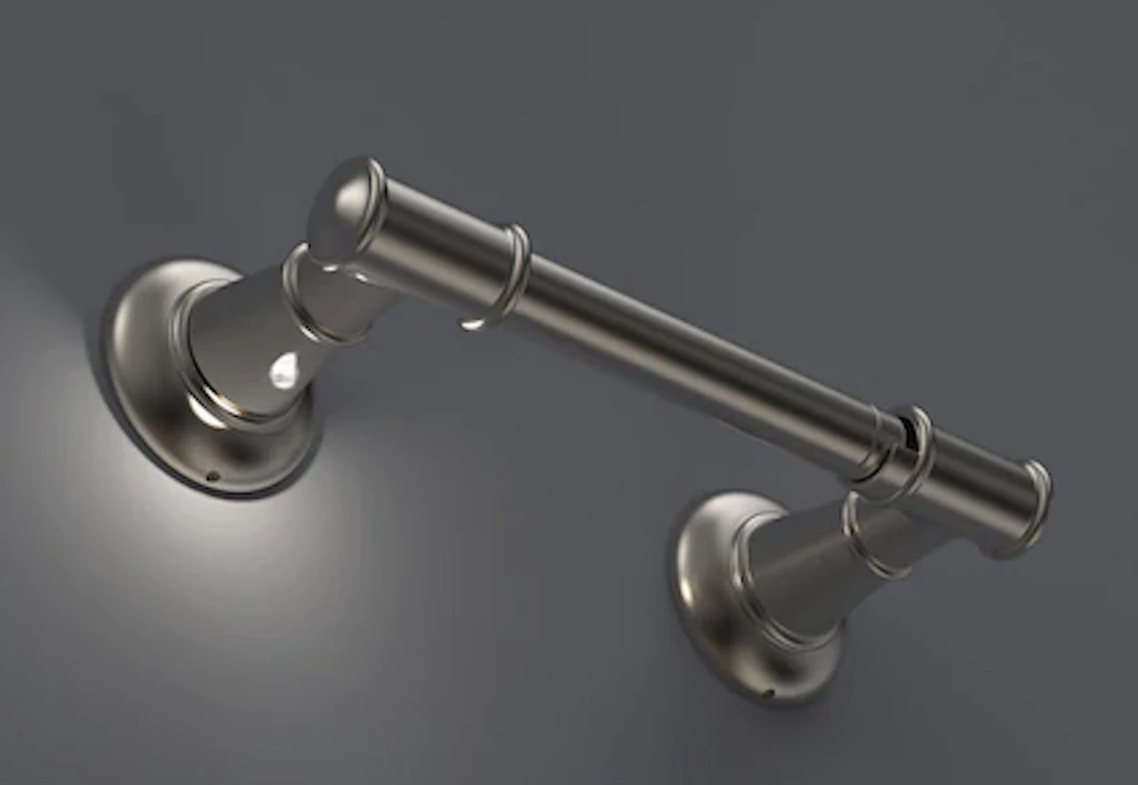 Liberty Delta LED Lighted Toilet Paper Holder Brushed Nickel 2 Liberty Delta LED Lighted Toilet Paper Holder Brushed Nickel - Image 2