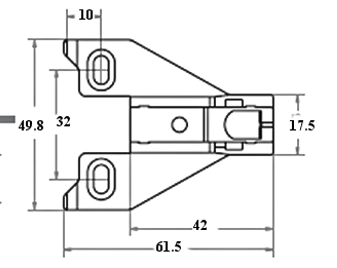 Liberty Face Frame Plate For Easy Clip Hinges 6mm ( 3/8" Overlay) LQ-H71051-NP-A 2 Liberty Face Frame Plate For Easy Clip Hinges 6mm ( 3/8" Overlay) LQ-H71051-NP-A - Image 2