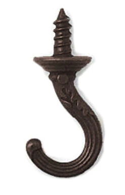 Fancy Cup Or Key Hook 1-3/4" Bronze