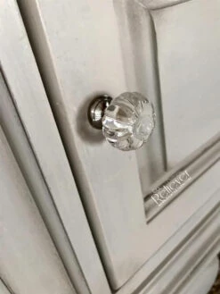 1-1/16" Acrylic Pumpkin Shaped Knob Clear With Chrome 15 1-1/16" Acrylic Pumpkin Shaped Knob Clear With Chrome -D'Lawless Hardware Shop faux glass knob 1 54188.1644523851