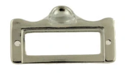 File Label Holder W/Finger Pull - Polished Nickel - 2 1/4" X 1 3/8" -D'Lawless Hardware Shop file label holder with finger pull polished nickel die cast metal dl c1947 5734pn 4 89092.1660582555